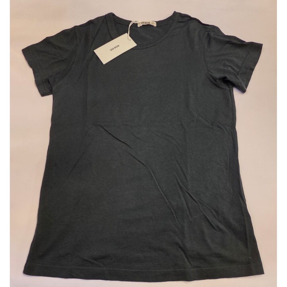 NWT Buck Mason Pima Slim Crew Tee Small Seagrass USA Made 100% Cotton Minimalist
